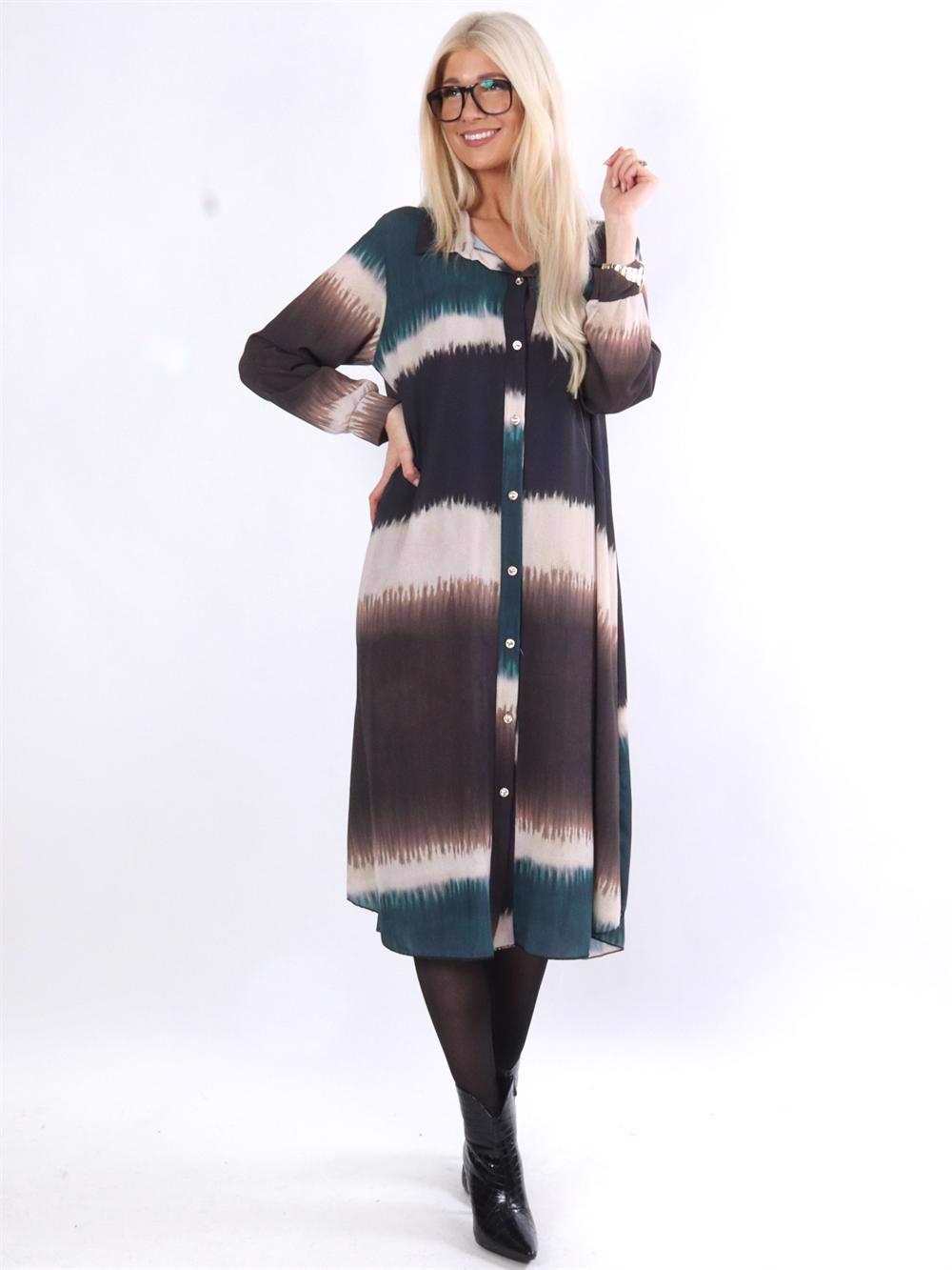 Aviaya - Lång skjortklänning